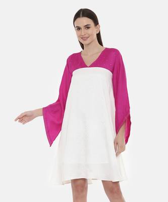Ivory Pink Short Dress 4
