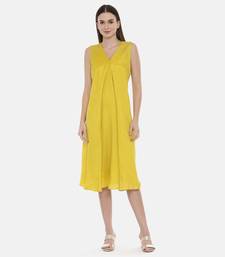 Yellow Silk Dress