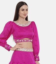 Fushcia Pink Silk Blouse