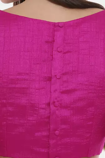 Fushcia Pink Silk Blouse
