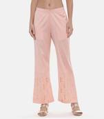 Pink Silk Embroidred Pants