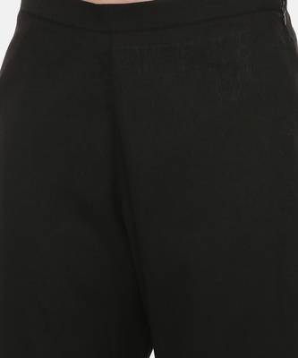 Black Red Chanderi  Pants 6