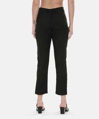 Black Pink Silk Pants 2