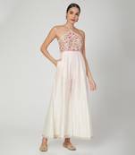 Blush Pink Halter Strap Jumpsuit