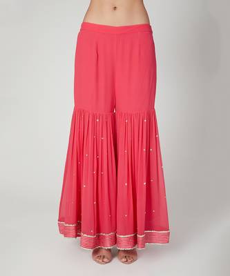 Fuchisa Kurta With Sharara Set 3
