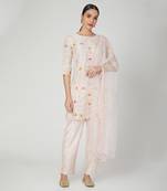 Blush Pink Straight Kurta Set