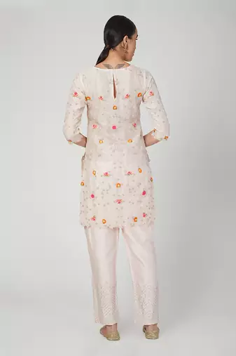 Blush Pink Straight Kurta Set