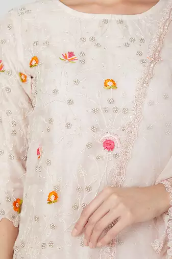 Blush Pink Straight Kurta Set