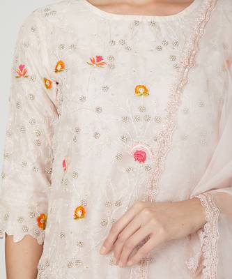 Blush Pink Straight Kurta Set 7