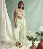 Mint Green Dhoti Pant Set