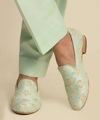 Green Anchor Detailed Sherwani  11