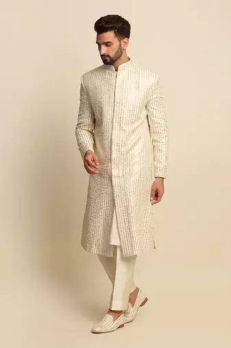 Off White Sherwani 