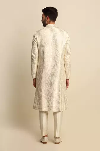 Off White Sherwani 