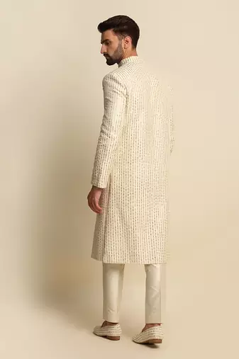 Off White Sherwani 
