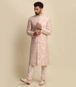 Pink Embroidered Sherwani