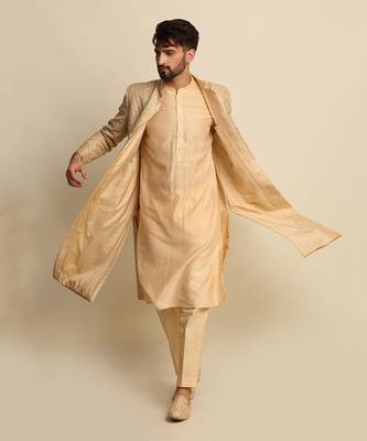 Golden Embroidered Sherwani 1