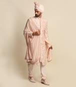 Pink Embroidered Sherwani