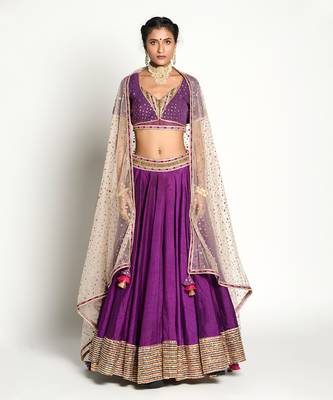 purple shringhar Lehenga Set 1