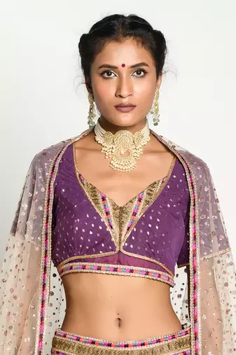 purple shringhar Lehenga Set