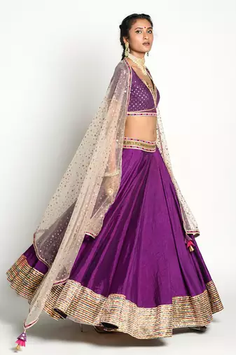 purple shringhar Lehenga Set