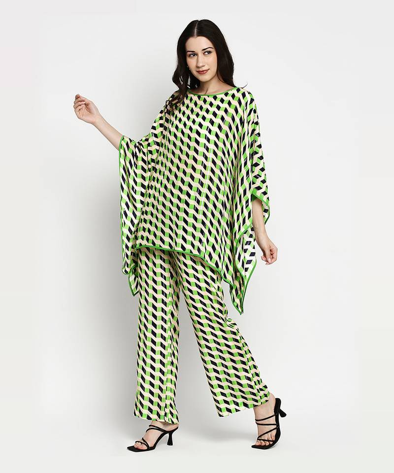 Green Finley Kaftan Top
