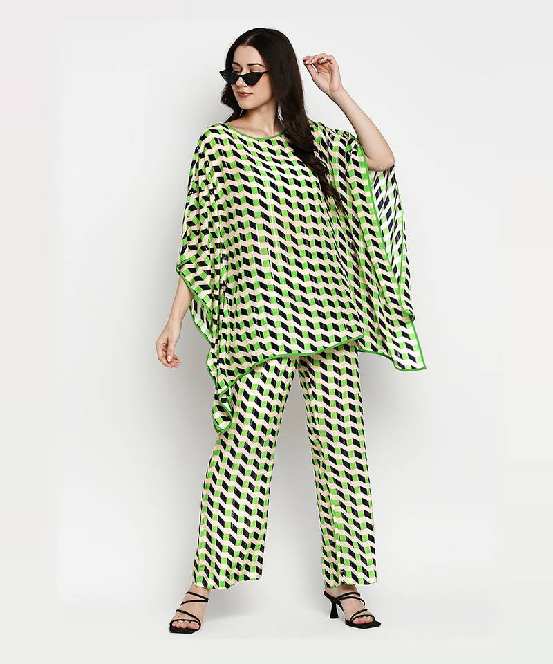 Green Finley Kaftan Top