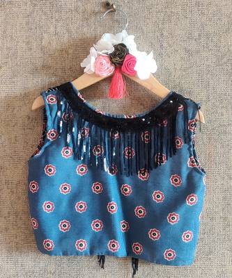 Blue Printed Ghaghra Set 2