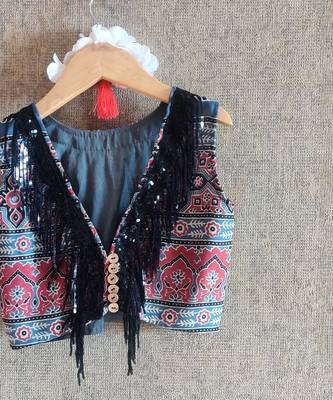 Blue Printed Ghaghra Set 5