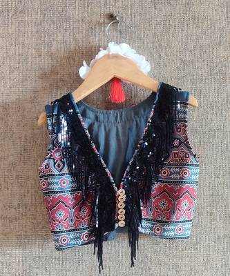 Blue Printed Ghaghra Set 6