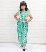 For Girl Crop Top and Bottom