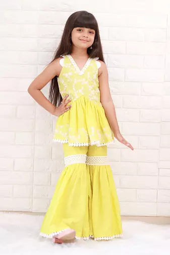 For Girl Short Kurta and Bottom
