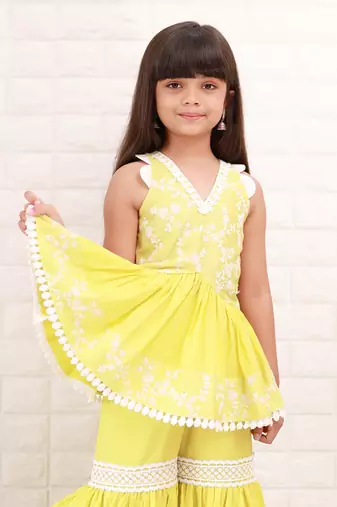 For Girl Short Kurta and Bottom