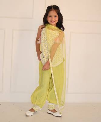 For Girl - Short Kurta with Dhoti 3