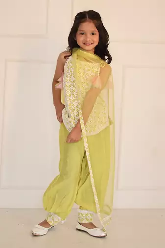 For Girl - Short Kurta with Dhoti