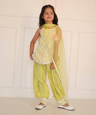 For Girl - Short Kurta with Dhoti 4