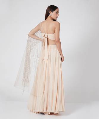pastel peach gown 3