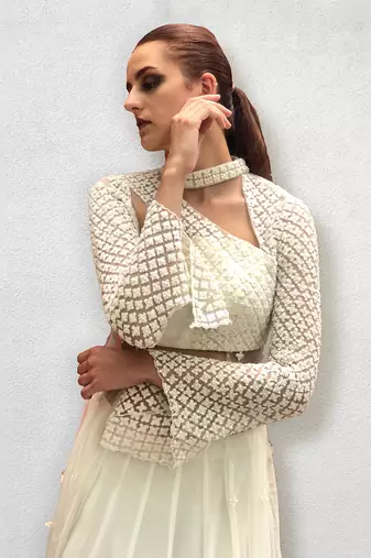 Cape Blouse and Lehanga