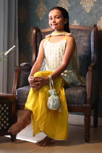 For Girl Short Kurta and Bottom
