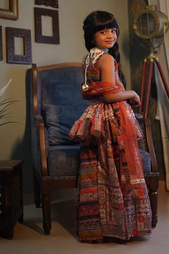 For Girl Short Kurta and Bottom