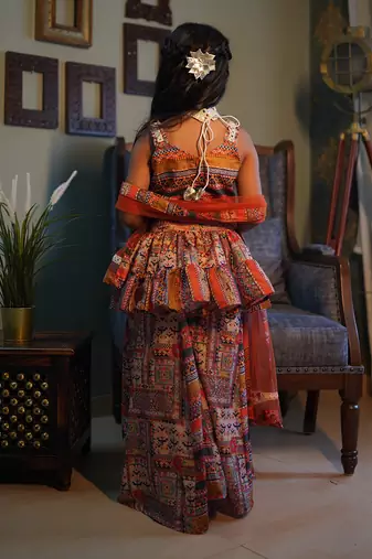For Girl Short Kurta and Bottom