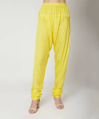  Yellow Plain Anarkali kurta with dupatta 4