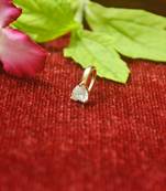 Sizzling gold floral diamond nose accessory clipon nosering or nosepin