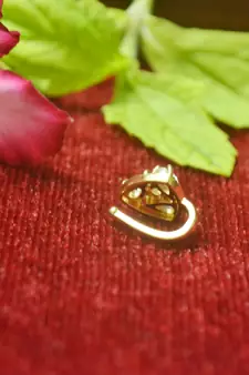 Sizzling gold floral diamond nose accessory clipon nosering or nosepin