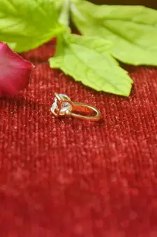 Shimmering gold floral diamond nose accessory clipon nosering or nosepin