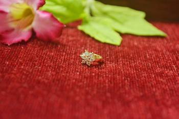  Twinkling chunky gold floral diamond nose accessory clipon nosering or nosepin 1