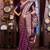 Purple woven banarasi silk saree with blouse