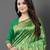 SAREE MALL Women's Silk Blend Green Woven Design Celebrity Saree With Blouse Piece