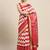 SAREE MALL Women's Dola Silk White Printed Designer Saree With Blouse Piece