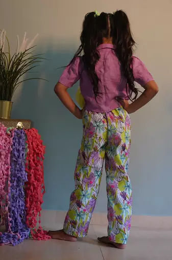 For Girl Crop Top and Bottom