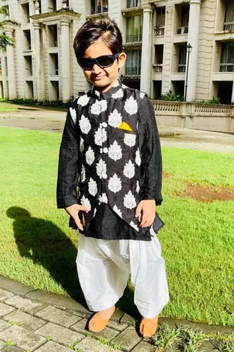 White Thread Embroidered Jacket with Kurta and Patiala